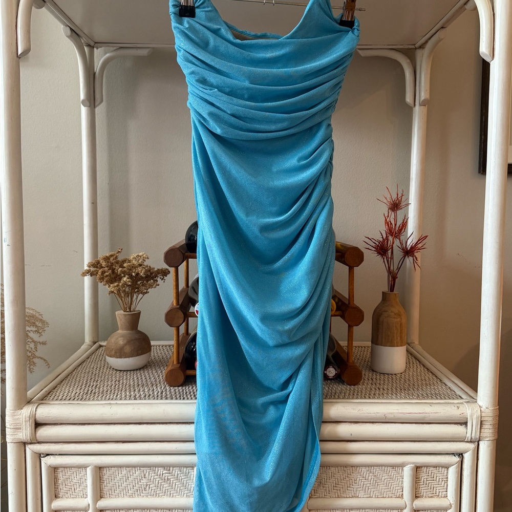 Lucy in the Sky Blue Bodycon Cocktail Dress
